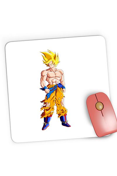 OEM Mousepad Gaming Son Goku Dragon Ball Samurai Japan, 21x19 cm