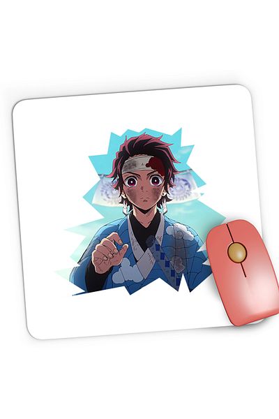 OEM Demon Slayer Tanjiro Kamado Fantasy Manga Gaming Mousepad, 21x19 cm