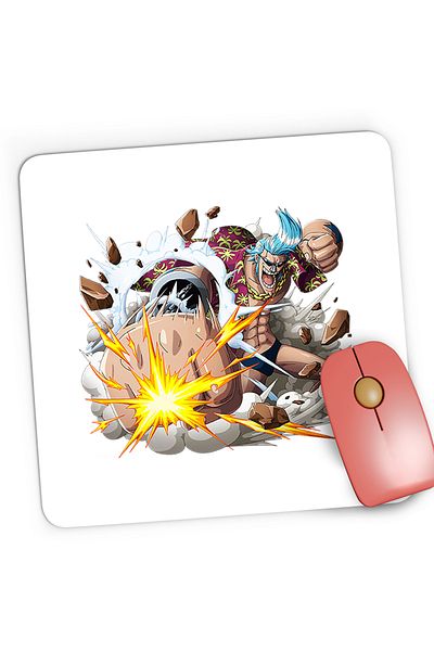 OEM Mousepad Gaming Cyborg Franky Attack One Piece Pirat, 21x19 cm