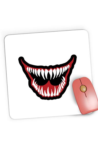 OEM Mousepad Gaming Venom Joker Smile Epic Fortnite Skin, 21x19 cm