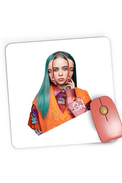 OEM Mousepad Gaming Billie Eilish 2 Face Therefore I am, 21x19 cm