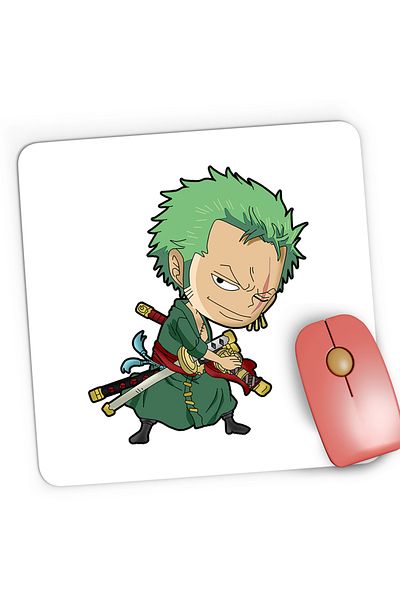 OEM Mousepad Gaming One Piece Roronoa Zoro Copil Pirate Hunter, 21x19 cm