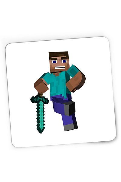 OEM Mousepad Gaming Steve Warrior Minecraft, 21x19 cm