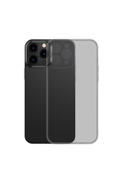 Baseus Etui pokrowiec do iPhone 13 Pro sztywna obudowa z żelową ramką czarny