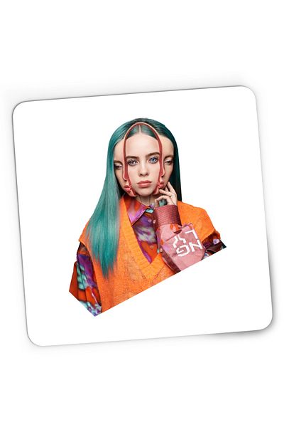 OEM Mousepad Gaming Billie Eilish 2 Face Therefore I am, 21x19 cm