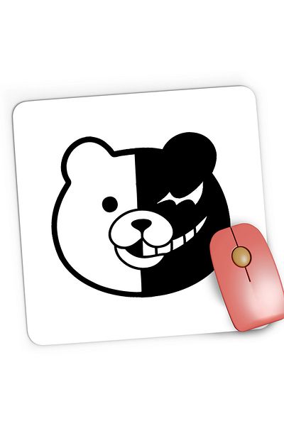 OEM Danganronpa Monokuma Horror Teddy Bear Gaming Mousepad, 21x19 cm