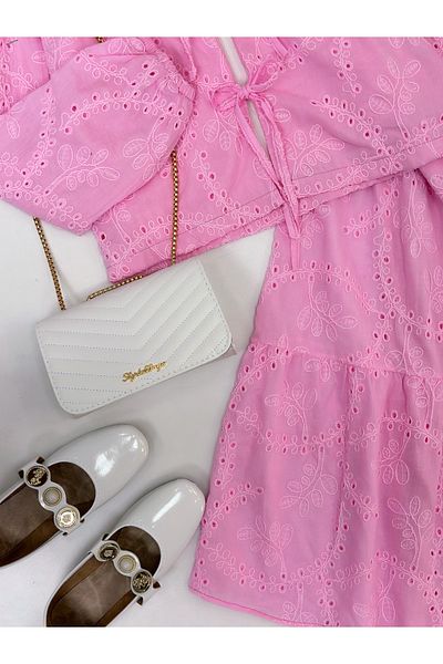 YEDİLALE Lace Front Tie Jacket Skirt Double Set [Excluding Underwear Shawl, Lined]
