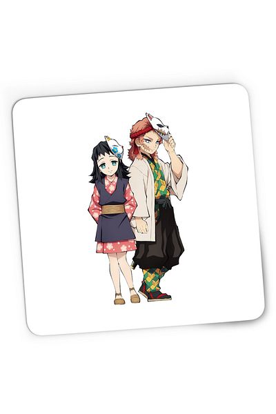 OEM Mousepad Gaming Demon Slayer Sabito Makomo Friends, 21x19 cm