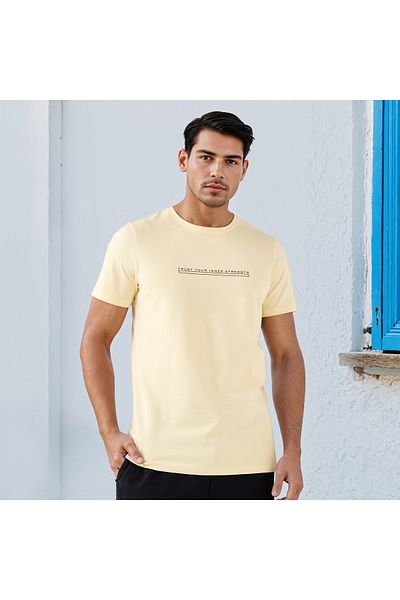 Iconic Slogan Print Pique T-shirt