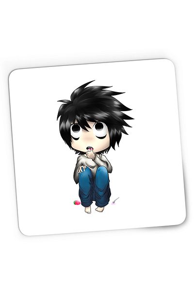 OEM Mousepad Gaming Death Note L Detectiv Chibi Baby Anime, 21x19 cm