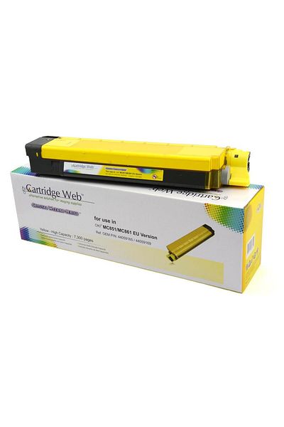 CARTRIDGE WEB Toner Cartridge Web Yellow Oki MC851 zamiennik 44059165