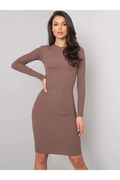 UniqueStore.ro Ania Brown Dress, Short With Bodycon Cut