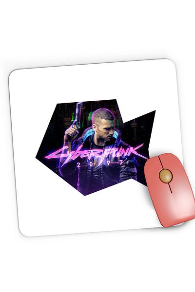 OEM Mousepad Gaming Cyberpunk 2077 Future is Here Game, 21x19 cm