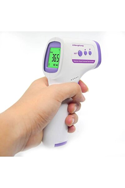 OEM Termometru Non-Contact cu Infraroșu Digital, Display LED HD ,Precizie Ridicată , Alb-Violet