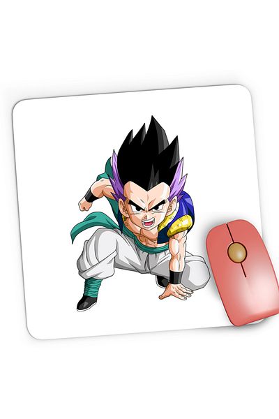 OEM Mousepad Gaming Dragon Ball Z Bad Boy Wolf Gotenks, 21x19 cm