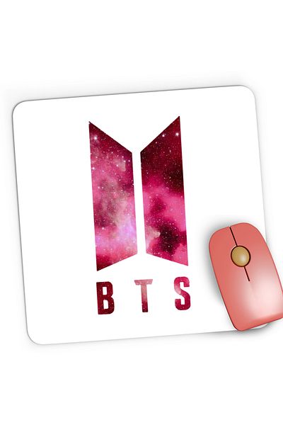 OEM Mousepad Gaming BTS K-Pop Logo Space Galaxy, 21x19 cm