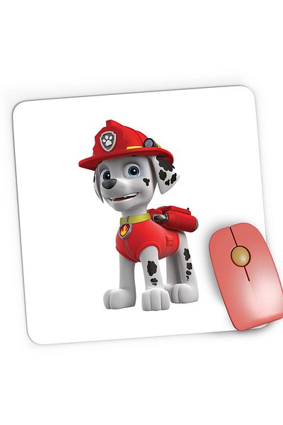 OEM Mousepad Gaming Paw Patrol Marshal Dalmatian Pompier, 21x19 cm