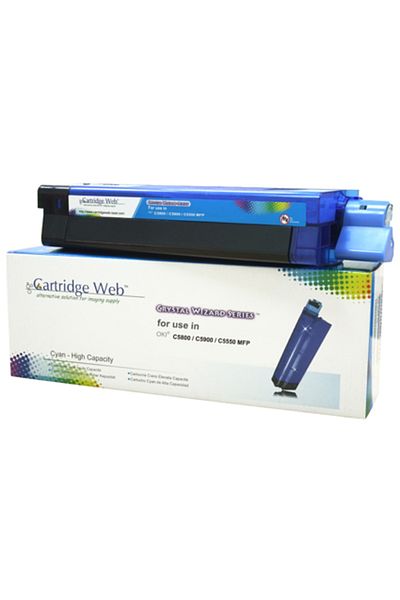CARTRIDGE WEB Toner Cartridge Web Cyan OKI C5800 zamiennik 43324423