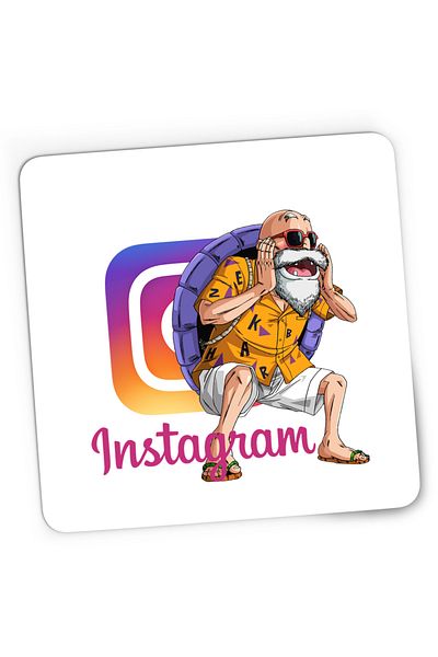 OEM Gaming Mousepad Dragon Ball Z Instagram Sensei Grandpa Trainer Insta, 21x19 cm