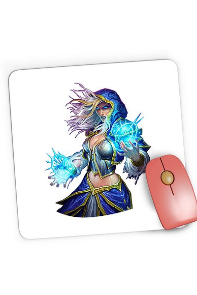 OEM Mousepad Gaming Dota 2 Rylai Crystal Maiden Hero Ice, 21x19 cm