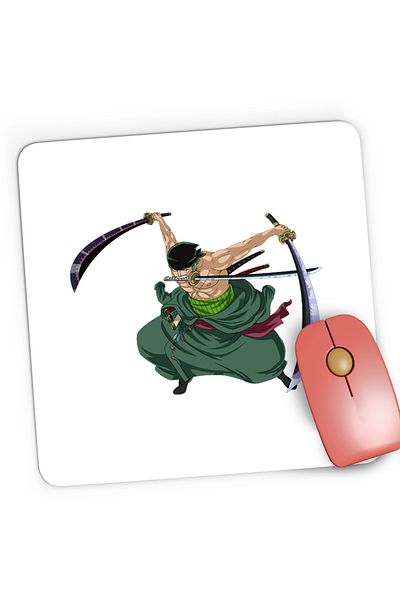 OEM Mousepad Gaming Roronoa Zoro One Piece Arte Martiale Cartoon, 21x19 cm