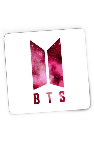 OEM Mousepad Gaming BTS K-Pop Logo Space Galaxy, 21x19 cm