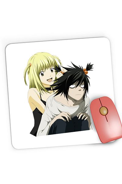 OEM Mousepad Gaming Death Note L Detective Misa Amane Tails, 21x19 cm