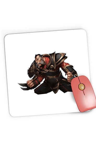 OEM Mousepad Gaming Dota 2 Lycan Wolverine Defense Ancients, 21x19 cm
