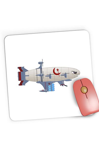 OEM Mousepad Gaming Command Conquer Red Alert 2 Zeppelin Epic Game, 21x19 cm