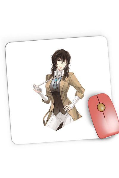 OEM Mousepad Gaming Bungo Stray Dogs Anime Fan Art Manga, 21x19 cm