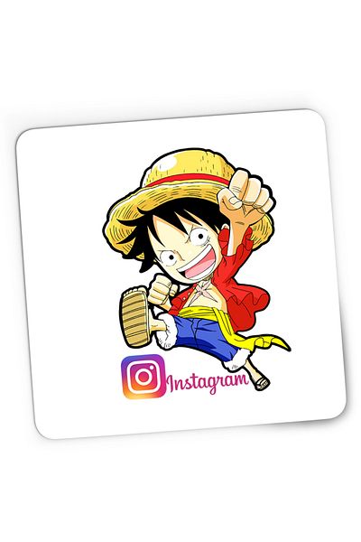 OEM Mousepad Gaming One Piece Luffy Instagram Creator Insta Gamer, 21x19 cm