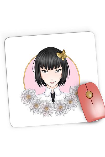 OEM Mousepad Gaming Bungo Stray Dogs Dead Apple Poet Cosplay, 21x19 cm