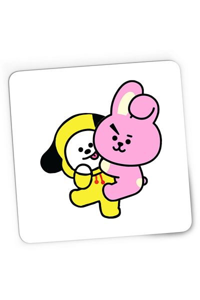OEM Mousepad Gaming BT21 Chimmy Cooky BTS Kpop Baby, 21x19 cm