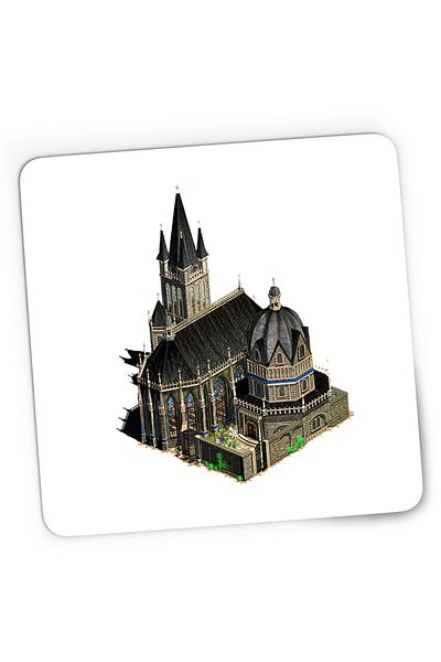 OEM Mousepad Gaming Age of Empires Catedrala Biserica The Forgotten Mod, 21x19 cm