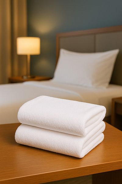 Formeya 2 Pieces Hotel Towel White 50X85 cm 200 Grams Bukle - Armür Hand Face Towel