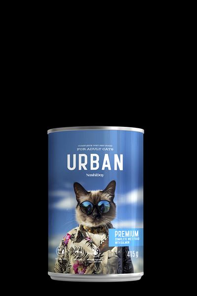 URBAN CAT HRANA UMEDA PISICI URBAN PREMIUM SOMON 415 G