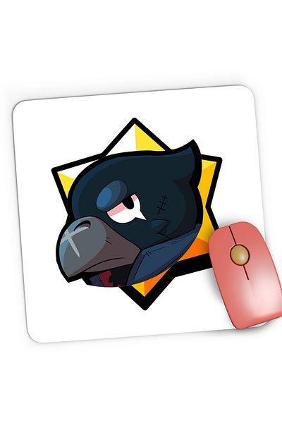 OEM Mousepad Gaming Crow Brawlers Brawl Stars GTA, 21x19 cm