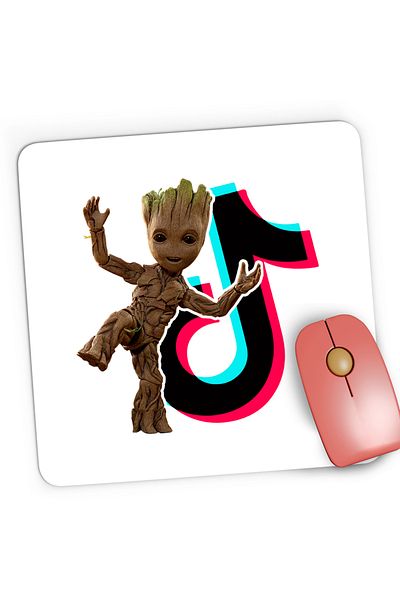 OEM Mousepad Gaming Baby Groot Tiktok Creator Star, 21x19 cm
