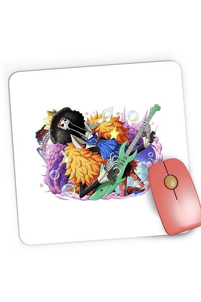 OEM Mousepad Gaming One Piece Brook Soul King Anime Manga, 21x19 cm