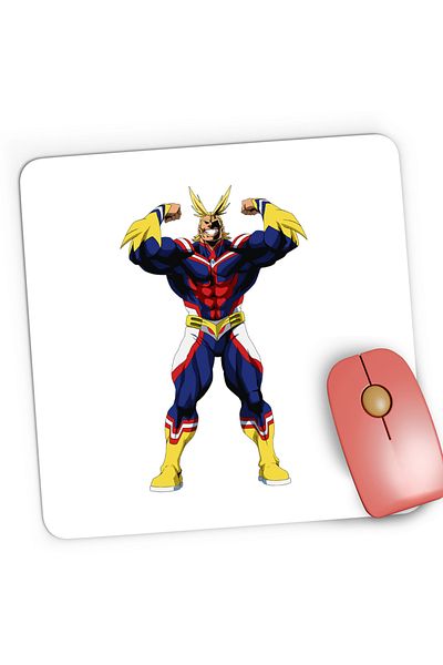 OEM Mousepad Gaming Hero Academia All Might Comics Manga, 21x19 cm