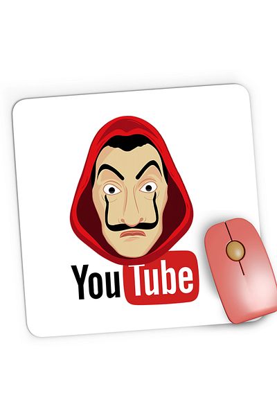 OEM Mousepad Gaming Casa de Papel Youtube Creator, 21x19 cm