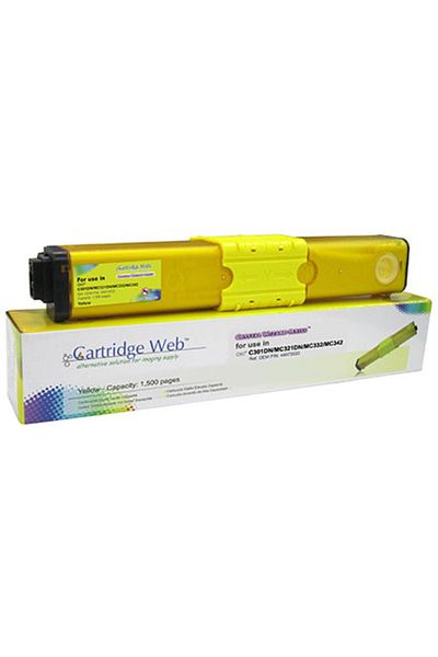 CARTRIDGE WEB Toner Cartridge Web Yellow OKI C301 zamiennik 44973533