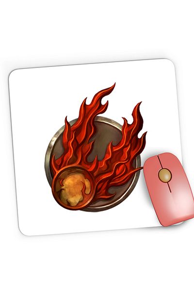 OEM Mousepad Gaming Age of Empires Fire and Blood Sigil Logo Cometa, 21x19 cm