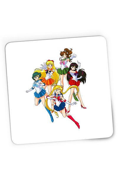 OEM Mousepad Gaming Sailor Moon Party Girls Anime Manga, 21x19 cm