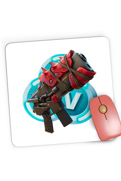 OEM Mousepad Gaming Primal SMG V-Bucks Fortnite, 21x19 cm