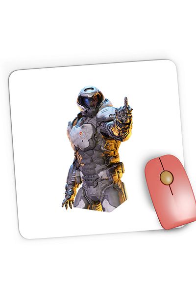OEM Mousepad Gaming Quake Master Halo Anniversary Middle Finger Injury Bad Boy, 21x19 cm