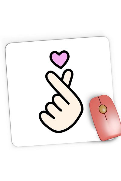 OEM Mousepad Gaming TS Heart Finger Blood Sweat Tears, 21x19 cm