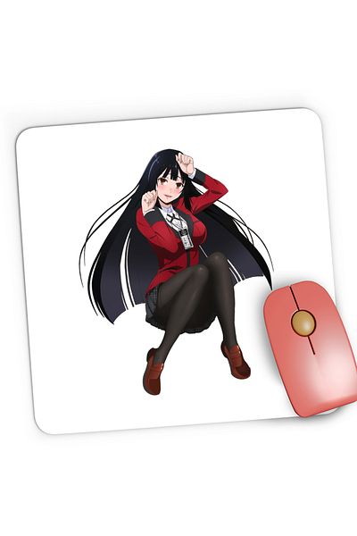 OEM Yumeko Jabami Kakegurui Gambling Poker Gaming Mousepad, 21x19 cm