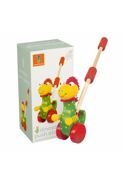 Orange Tree Toys Jucărie de împins cu dinozaur, Orange Tree Toys