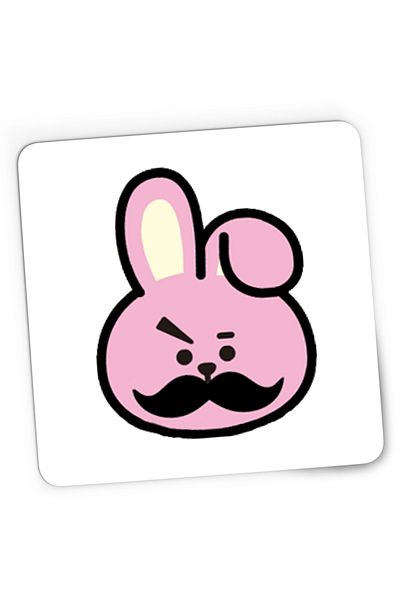 OEM Mousepad Gaming BTS Pink Bunny, 21x19 cm
